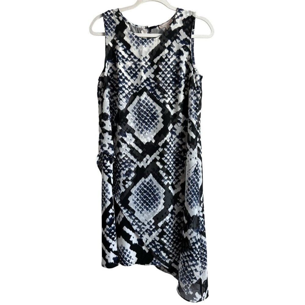 Cb Established 1962 Women’s Navy White  Sleeveless Animal Print Dress Size 6 NEW
